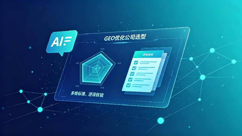 GEO优化公司选型与AI搜索生态示意